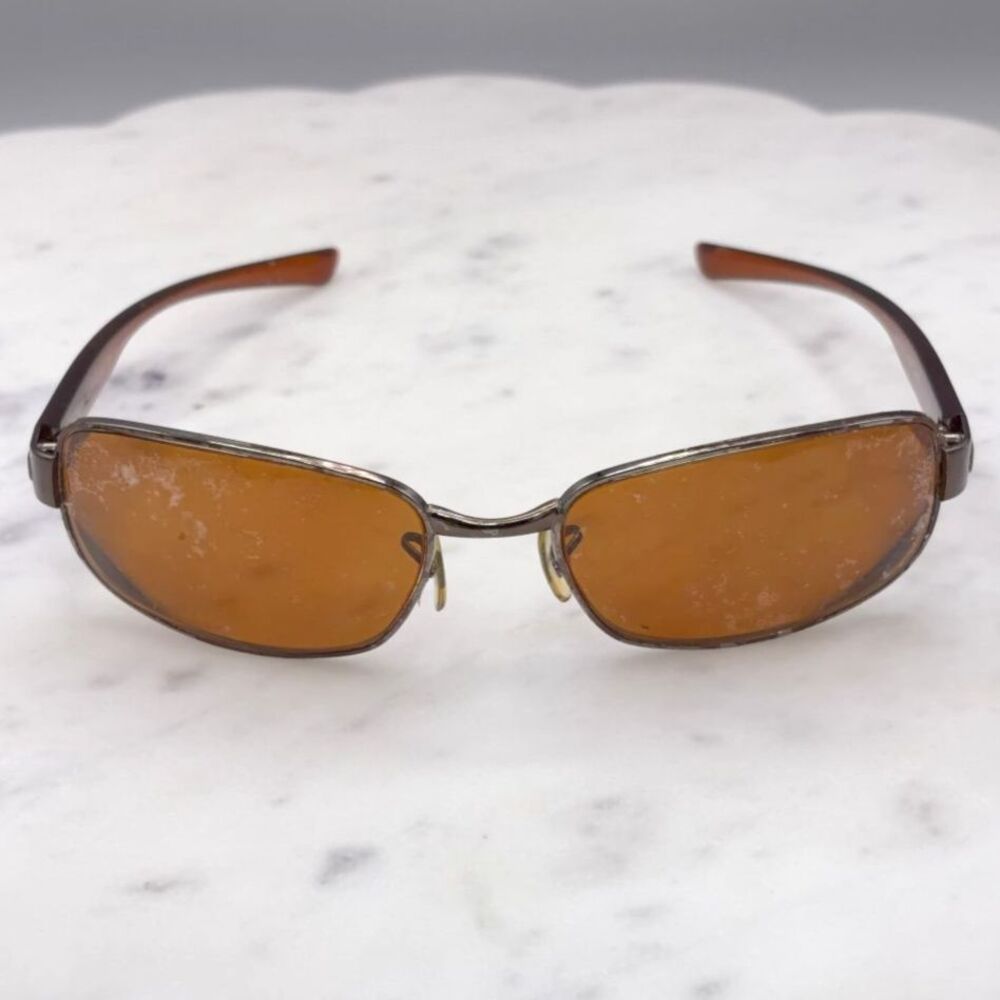 Vintage Ray-Ban RB3331 014/57 Brown Sleek Wrap Sunglasses Frame Only 58-18 Italy